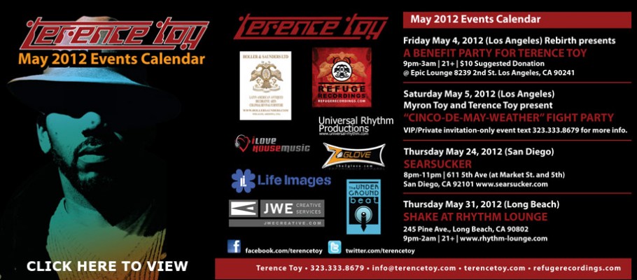 Terence Toy May Calendar